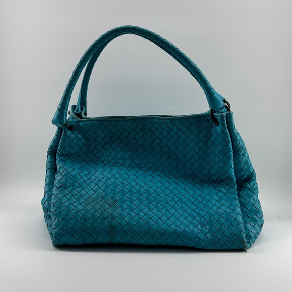 Bottega Veneta Parachute Blue Hand Bag - Picture 2 of 16